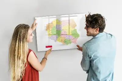 Magnetická kreslící tabule mapa Polska