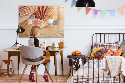 Popisovatelná magnetická tabule vzor abstrakce vln