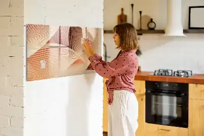 Popisovatelná magnetická tabule vzor abstrakce vln