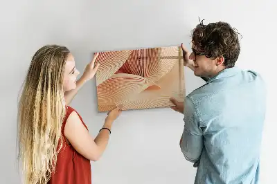 Popisovatelná magnetická tabule vzor abstrakce vln