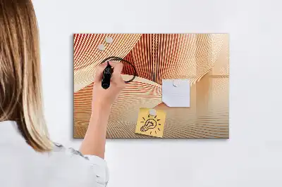 Popisovatelná magnetická tabule vzor abstrakce vln