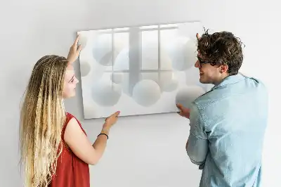 Magnetická tabule motiv abstrakce koulí