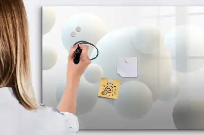 Magnetická tabule motiv abstrakce koulí