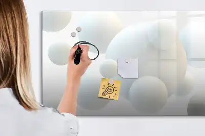 Magnetická tabule motiv abstrakce koulí
