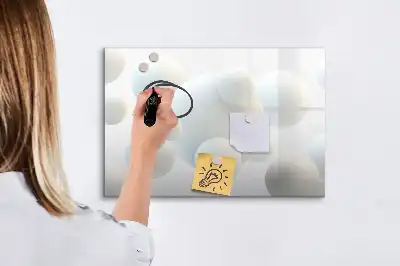 Magnetická tabule motiv abstrakce koulí