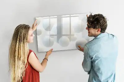 Magnetická tabule motiv abstrakce koulí