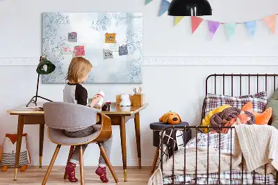 Magnetická kreslící tabule s motivem skici rostlin