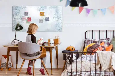 Magnetická kreslící tabule s motivem skici rostlin