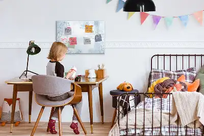 Magnetická kreslící tabule s motivem skici rostlin