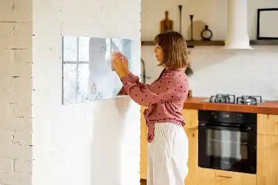 Magnetická kreslící tabule s motivem skici rostlin