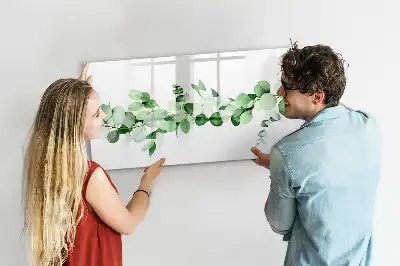 Popisovatelná magnetická tabule s motivem větviček rostliny