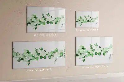 Popisovatelná magnetická tabule s motivem větviček rostliny