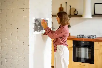Magnetická kreslící tabule hnědá mapa světa