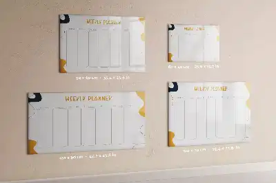 Magnetická kreslící tabule týdenní plánovač