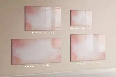 Popisovatelná magnetická tabule v designu růžového mramoru