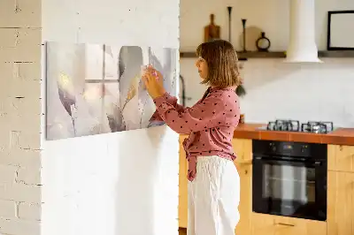 Magnetická kreslící tabule s motivem akvarelových rostlin