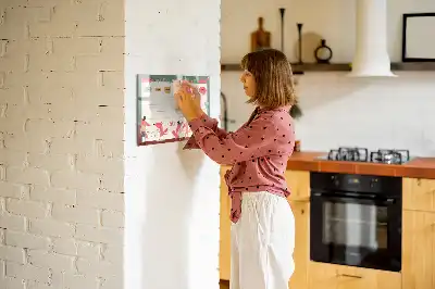 Magnetická kreslící tabule týdenní plánovač pro děti