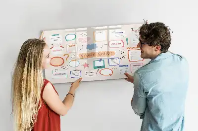 Popisovatelná magnetická nástěnka v barevném provedení pro plánování snů