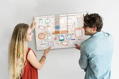 Popisovatelná magnetická nástěnka v barevném provedení pro plánování snů