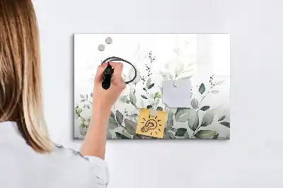 Magnetická kreslící tabule listy rostlin