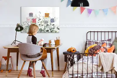 Magnetická kreslící tabule listy rostlin