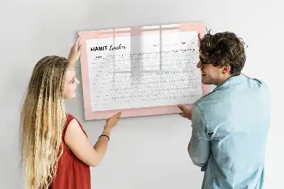 Magnetická kreslící tabule na sledování návyků