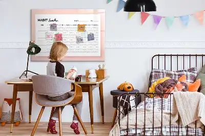Magnetická kreslící tabule na sledování návyků