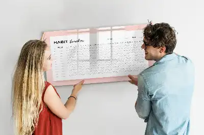 Magnetická kreslící tabule na sledování návyků