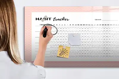 Magnetická kreslící tabule na sledování návyků