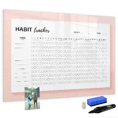 Magnetická kreslící tabule na sledování návyků