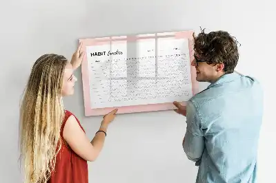 Magnetická kreslící tabule na sledování návyků