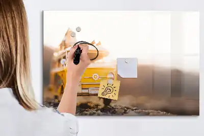 Popisovatelná magnetická tabule v designu Autodovolená