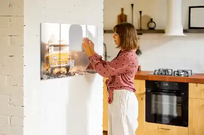 Popisovatelná magnetická tabule v designu Autodovolená