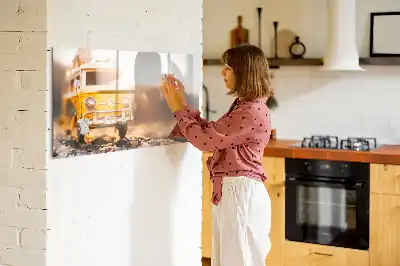Popisovatelná magnetická tabule v designu Autodovolená