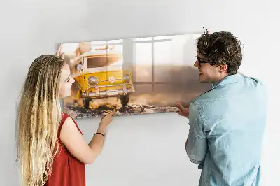 Popisovatelná magnetická tabule v designu Autodovolená