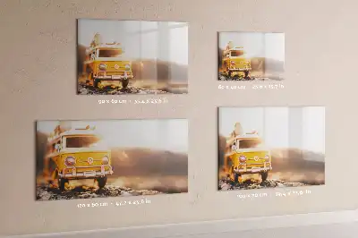 Popisovatelná magnetická tabule v designu Autodovolená