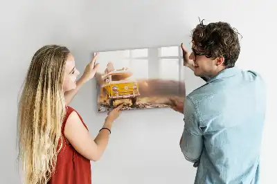 Popisovatelná magnetická tabule v designu Autodovolená