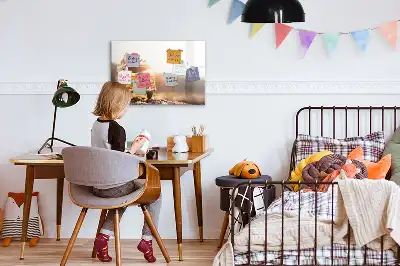 Popisovatelná magnetická tabule v designu Autodovolená