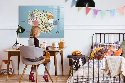 Magnetická kreslící tabule mapa zvířat Polska