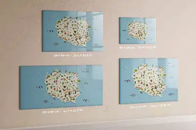 Magnetická kreslící tabule mapa zvířat Polska