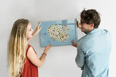 Magnetická kreslící tabule mapa zvířat Polska