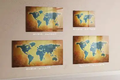 Magnetická tabule s motivem mapy stará mapa světa