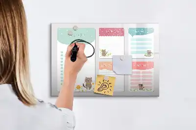Magnetická kreslící tabule seznam přání