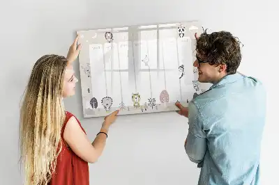 Magnetická kreslící tabule plán týdne
