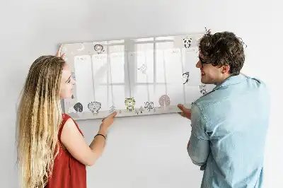 Magnetická kreslící tabule plán týdne