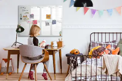 Magnetická kreslící tabule útulný plánovač na týden