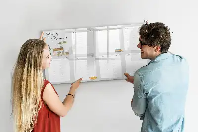 Magnetická kreslící tabule útulný plánovač na týden