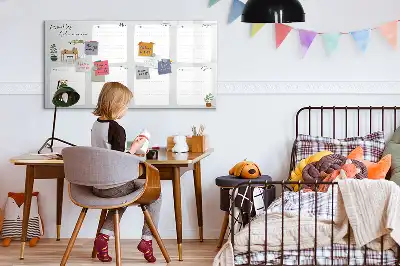 Magnetická kreslící tabule útulný plánovač na týden