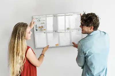 Magnetická kreslící tabule útulný plánovač na týden