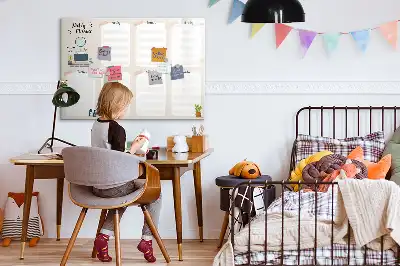 Popisovatelná magnetická tabule týdenní plánovač